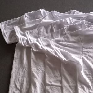 Set of 5 boys White Tshirts